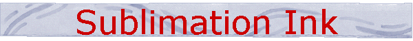 Sublimation Ink